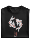 Tricou pictat manual Armonia Koi