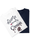 Tricou pictat manual Mama iubește ciocolata