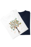 Tricou pictat manual Pomul cu portocale