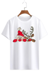 Tricou pictat Moș Crăciun și Renul